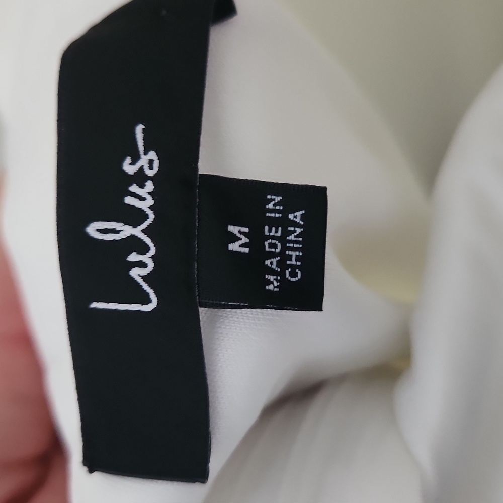 White Halter Midi Dress - Picture 3 of 4